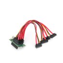 Cable alargador SATA de 25 cm con alimentación incluida para Raspberry Pi SATA HAT