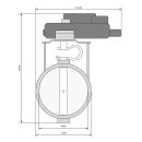 Auspuffklappe Edelstahl 63mm 2,5" (ohne Antrieb)