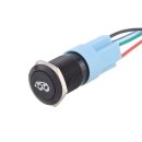 Interruttore scarico 19 mm rotondo