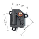Stellantrieb Abgasklappe 12V mit Auspuffklappenschalter